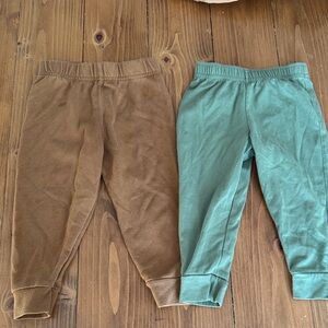 Cat & Jack Brown and Green Kids Joggers
